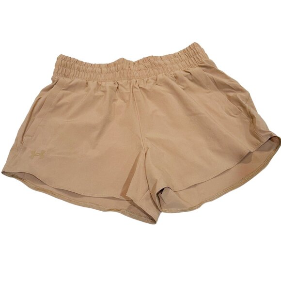 Under Armour Women's Athletic Shorts | Tan/Khaki | Medium NWT - Picture 1 of 3